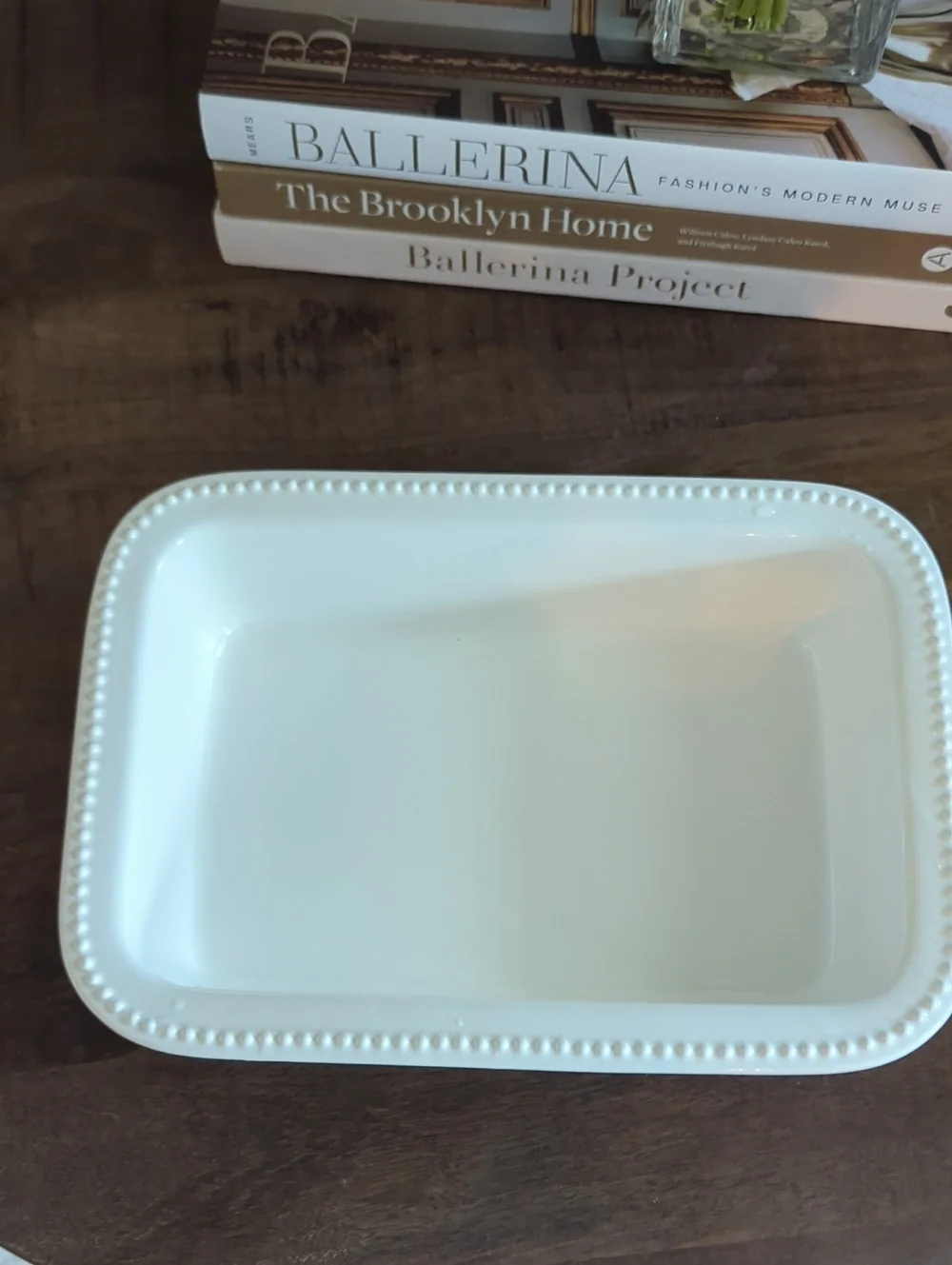 Williams Sonoma White Ceramic Serving Tray